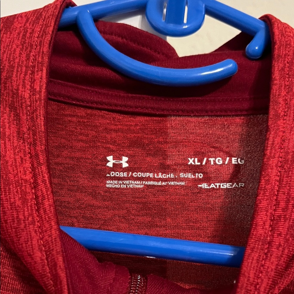 Under Armour Men's Crimson Long Sleeve Tee - Picture 3 of 4